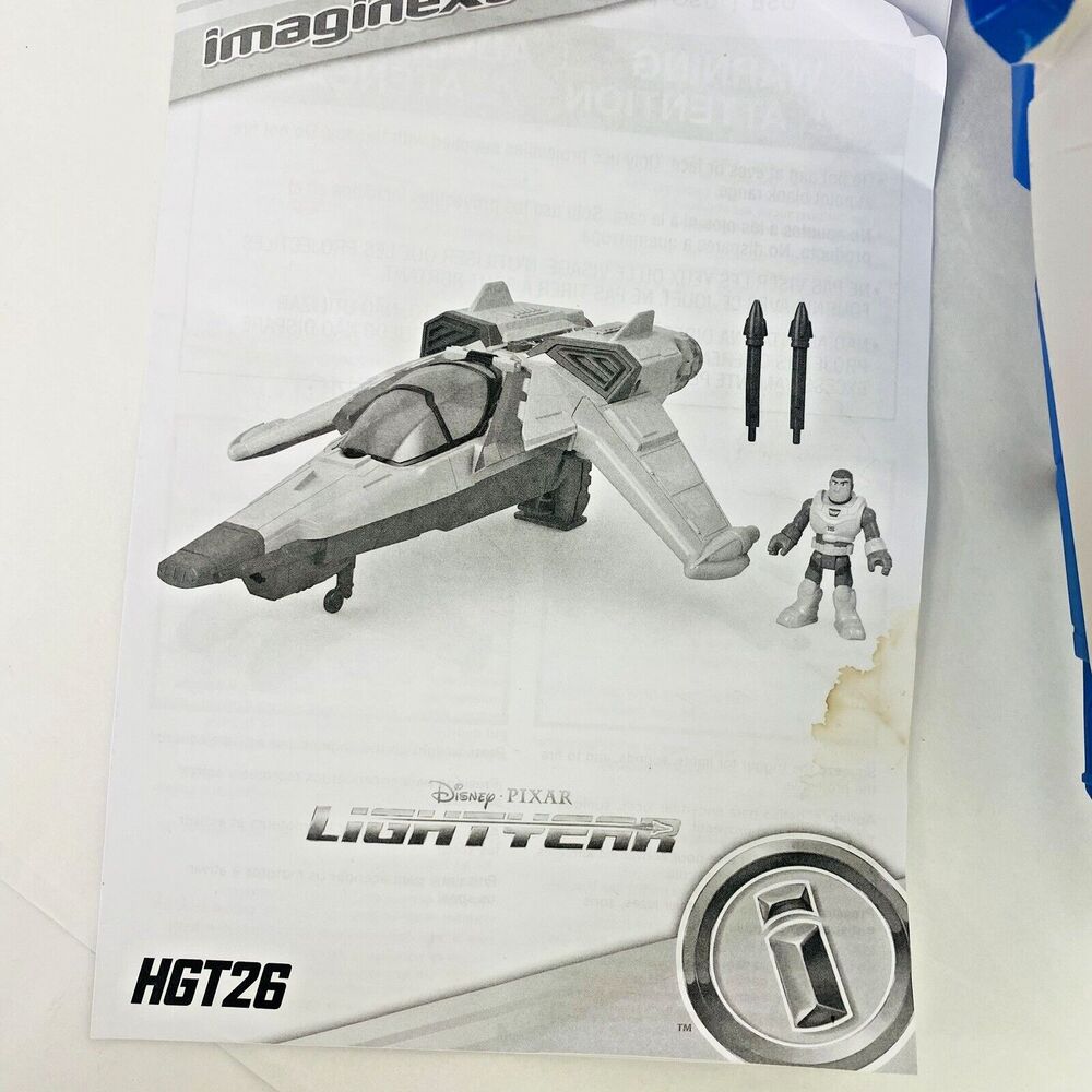 Fisher-Price Imaginext Lightyear Spaceship XL-15 Lights Sounds Buzz Figure Toy - Picture 4 of 16